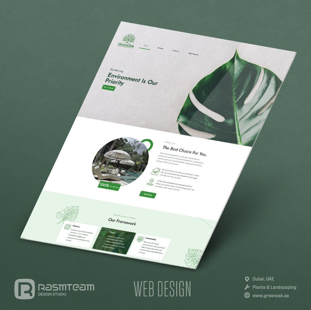 landscaping company website design